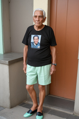 Ecuadorian elderly male with  black hair