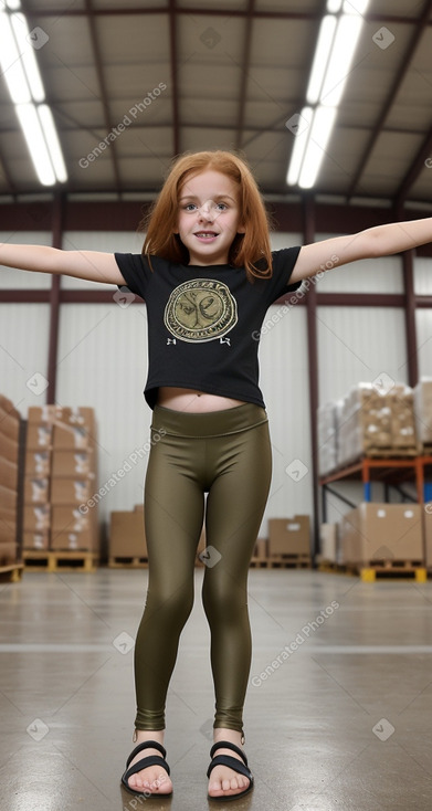 Child girl with  ginger hair