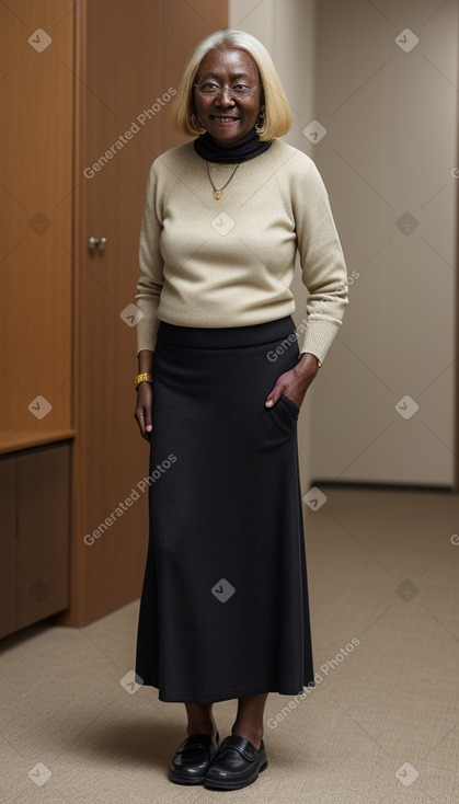 Elderly female with  blonde hair