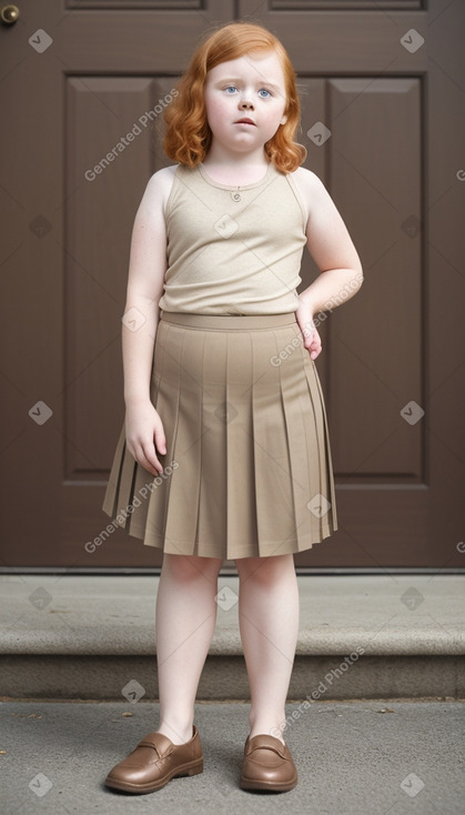 Irish child girl with  ginger hair