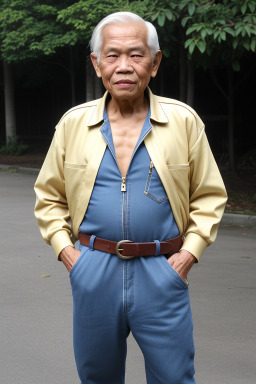 Indonesian elderly male with  blonde hair