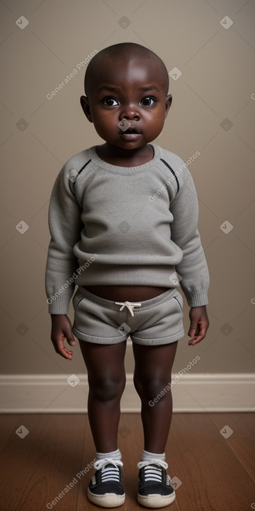 Ugandan infant girl with  gray hair