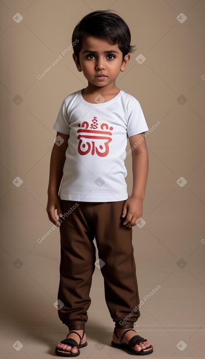 Omani infant boy with  brown hair