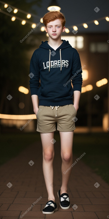 Georgian teenager male with  ginger hair