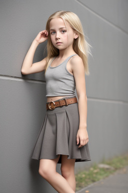 Belgian child female with  blonde hair