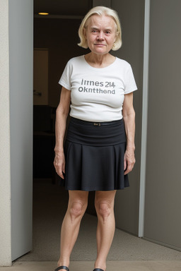 Danish elderly female with  blonde hair