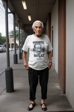 Puerto rican elderly male with  black hair