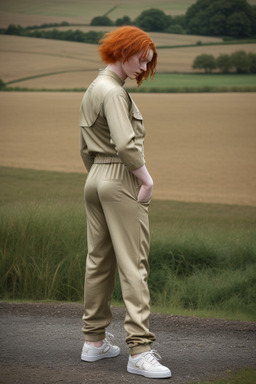 Belgian adult non-binary with  ginger hair