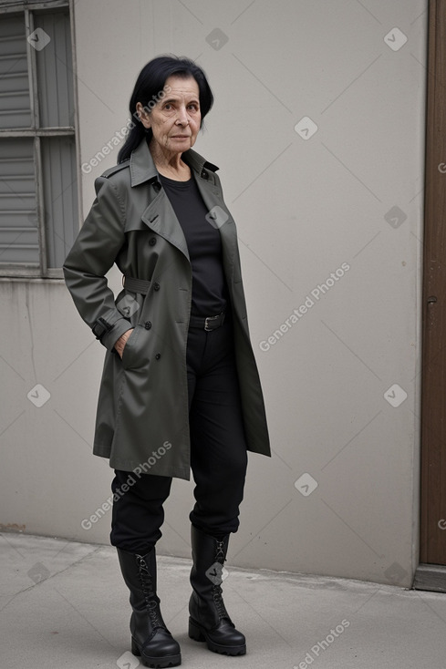 Argentine elderly female with  black hair