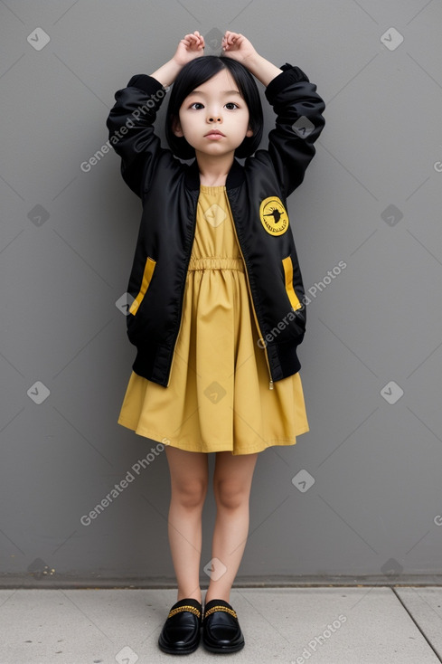 Japanese child female with  black hair