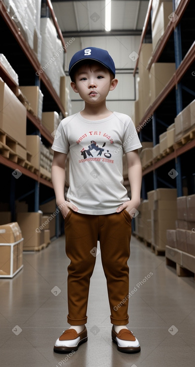 Taiwanese infant boy with  ginger hair