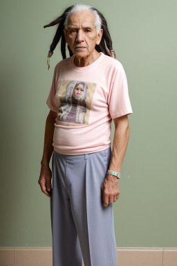 Paraguayan elderly male with  black hair