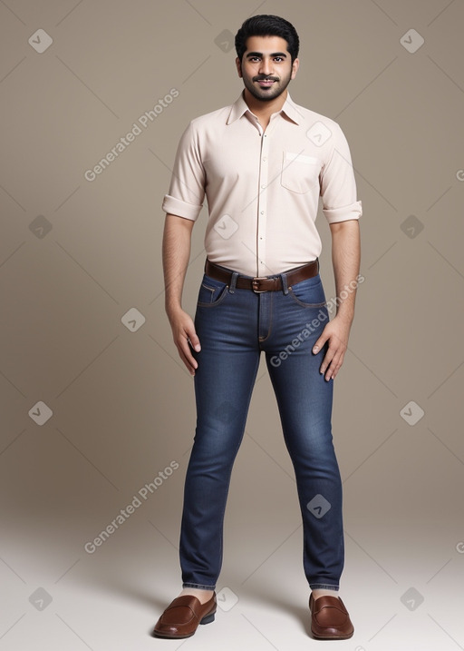 Kuwaiti adult male with  brown hair