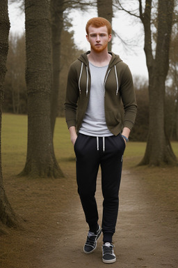 Tunisian young adult male with  ginger hair