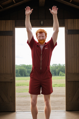 Adult male with  ginger hair