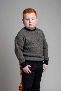 Romanian child boy with  ginger hair