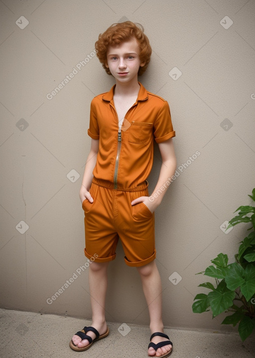 Lebanese teenager boy with  ginger hair