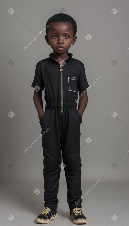 Tanzanian child boy with  black hair