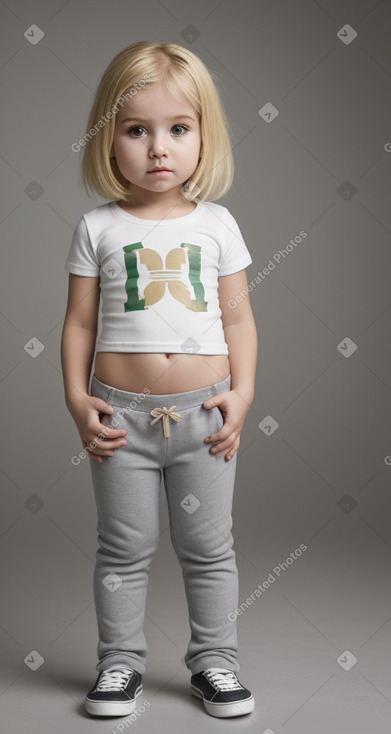 Portuguese infant girl with  blonde hair