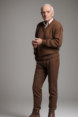 Romanian elderly male with  brown hair