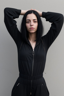 Israeli adult female with  black hair