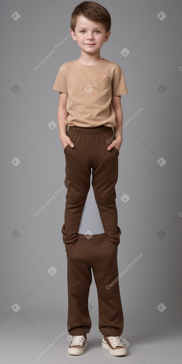 Slovak child boy with  brown hair