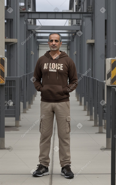 Arab 45 years male with  brown hair