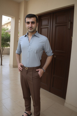 Azerbaijani adult male with  brown hair