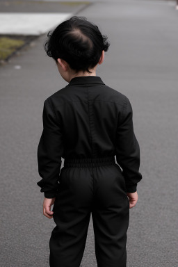 Icelandic infant boy with  black hair