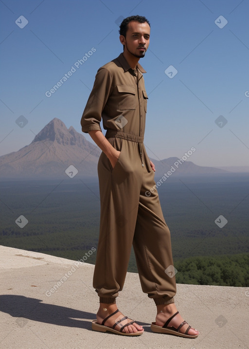 Libyan adult male with  brown hair