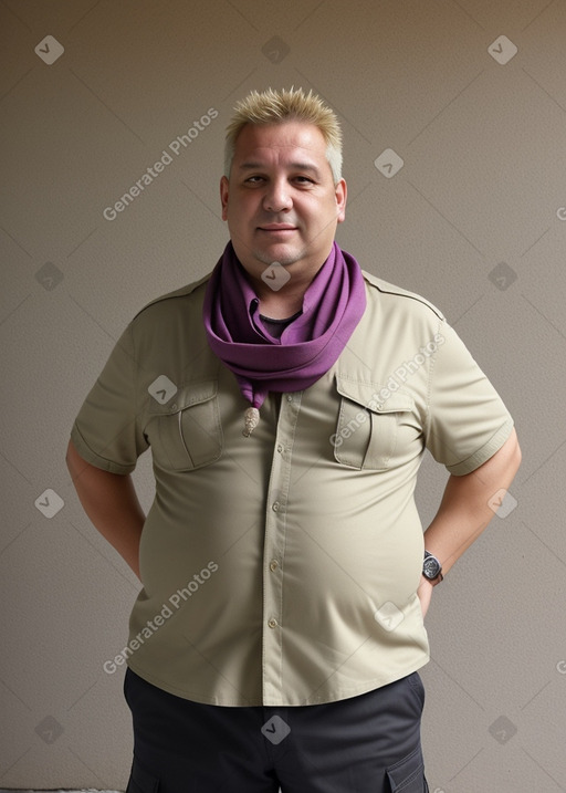 Croatian middle-aged male with  blonde hair