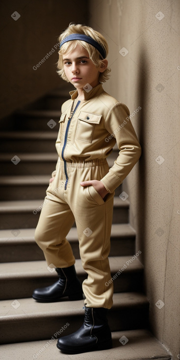 Armenian child male with  blonde hair