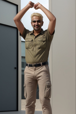 Kuwaiti adult male with  blonde hair