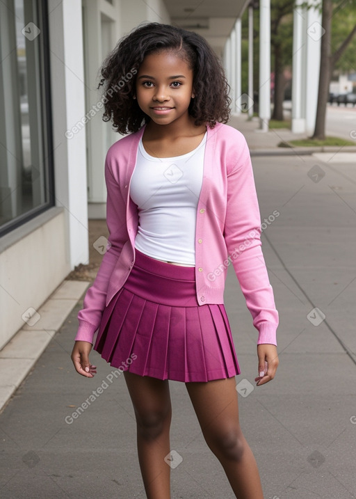 African american teenager girl 