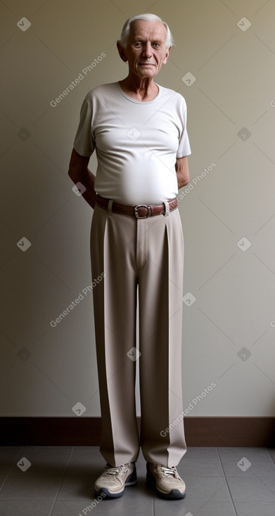 Swiss elderly male with  brown hair