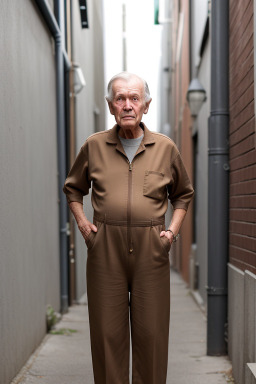 Norwegian elderly male with  brown hair