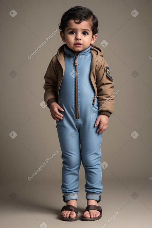 Kuwaiti infant boy with  brown hair