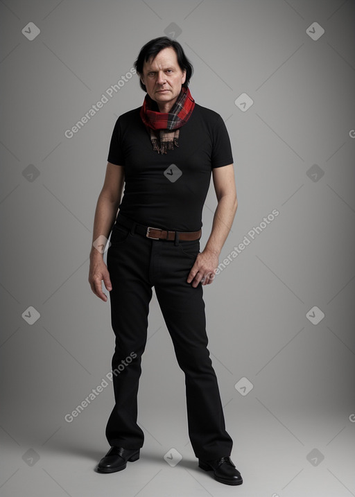 Latvian 45 years male with  black hair