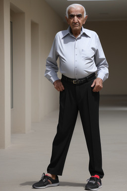 Kuwaiti elderly male with  black hair