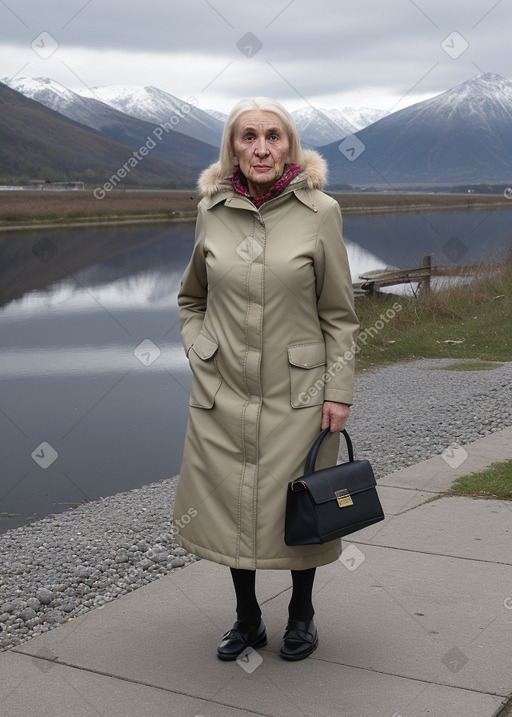 Serbian elderly female with  blonde hair