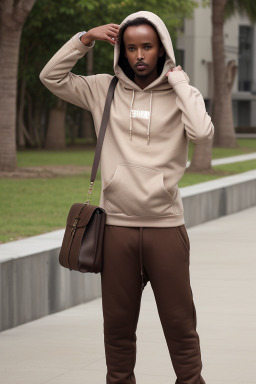 Somali adult male with  brown hair