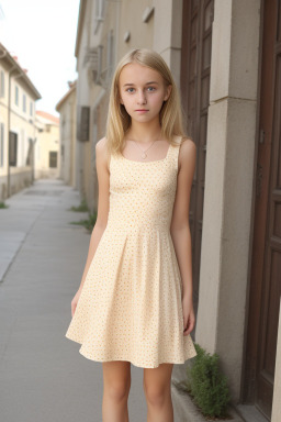 Croatian teenager girl with  blonde hair