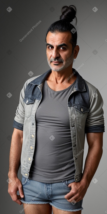 Lebanese middle-aged male with  black hair