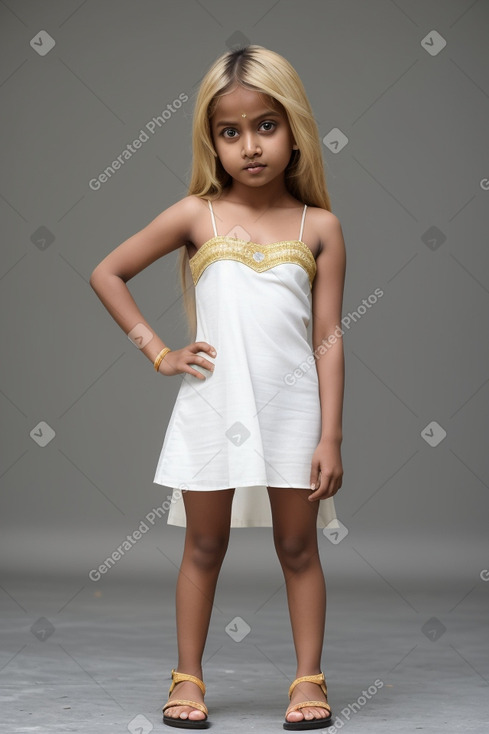 Bangladeshi child girl with  blonde hair