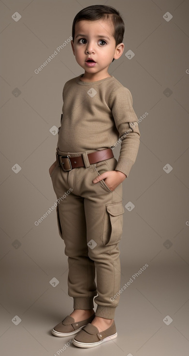 Tunisian infant boy with  brown hair