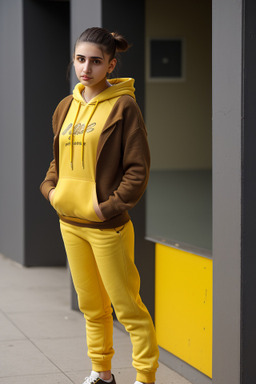 Armenian young adult female with  brown hair