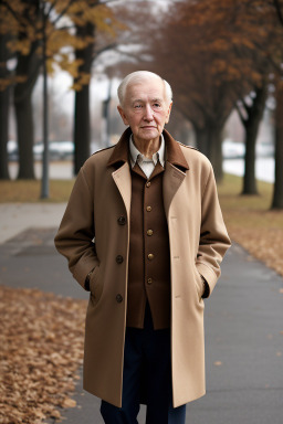 Elderly male with  brown hair