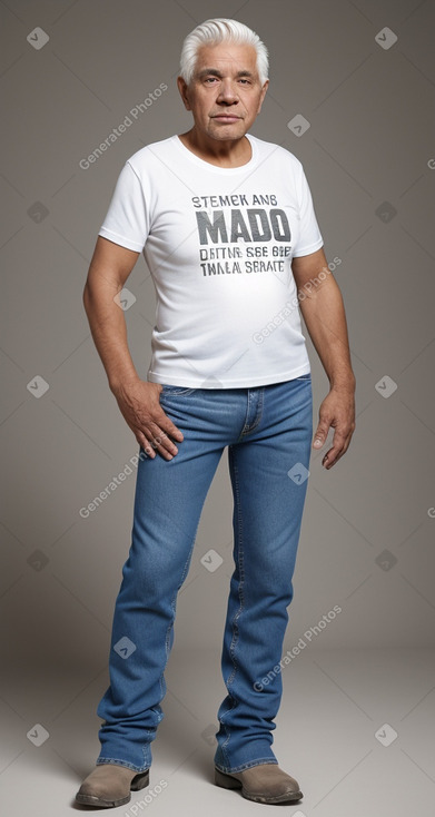 Honduran elderly male with  white hair