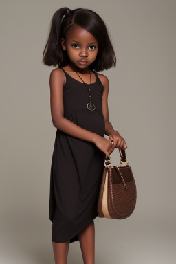 Kenyan infant girl with  brown hair