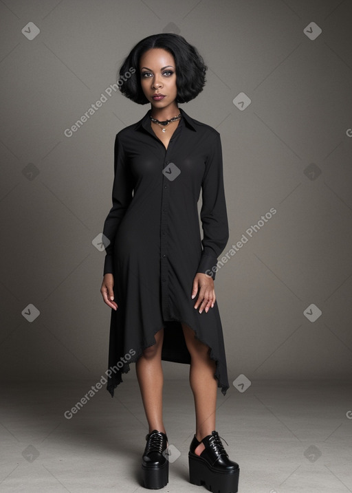 African american 45 years female with  black hair